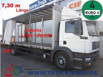 Camión lona MAN TGM 18.330Edscha SchiebeplaneL+R*Mitnahmestapler: foto 1