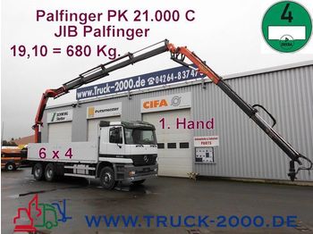 Camión caja abierta MERCEDES-BENZ 2635 6x4 Palfinger PK21000+Jib+19.10m=680Kg.+FB: foto 1