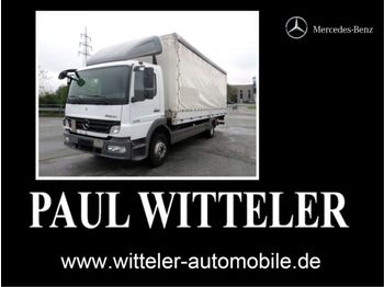 Camión lona Mercedes-Benz 1218 L, Luft.,LBW, Klima, SHZ, Kabine verlängert: foto 1