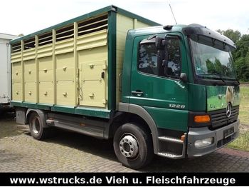 Camión transporte de ganado Mercedes-Benz 1228 mit Menke Einstock Vollalu "Top": foto 1