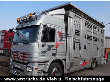 Camión transporte de ganado Mercedes-Benz 1846 MPII  Finkl 2 Stock Vollausstattung Hubdach: foto 1