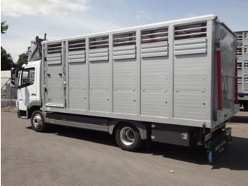 Camión transporte de ganado Mercedes-Benz 818 mit Menke Einstock 6m  Vollalu Euro 5: foto 1