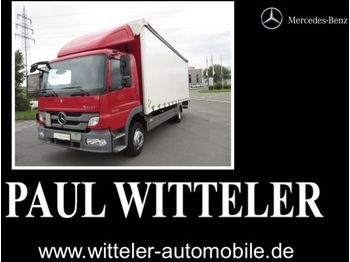Camión lona Mercedes-Benz Atego 1218 L,Luft.,Schiebeplane, LBW, Scheckheft: foto 1