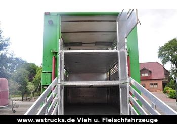 Camión transporte de ganado Mercedes-Benz Menke 3 Stock Voll Alu !! nur Aufbau !!!: foto 1