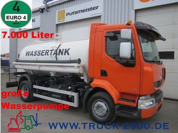 Camión cisterna para transporte de leche RENAULT Midlum 220 DXI Wassertank mit Pumpe 7.000 Liter: foto 1