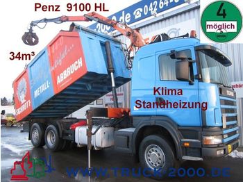 Camión volquete SCANIA 124G 420 Schrott+Altmetall 34m³ Kran 7.80m=1.2t.: foto 1