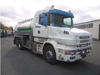 Camión cisterna para transporte de leche SCANIA Hauber 164G/480: foto 1