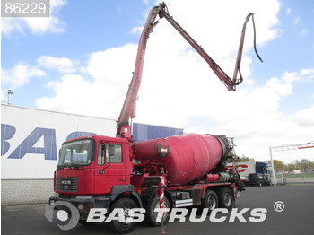 Camión hormigonera MAN 32.364 Big Axle Euro 2 Cifa 25m Pumpe+Mixer: foto 1