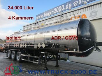 Semirremolque cisterna para transporte de leche GoFa*Chemie*34.000L.*V2A*ADR/ GGVS*Isoliert: foto 1