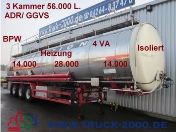 Semirremolque cisterna para transporte de leche GoFa Chemie*56.000L.*ADR/ GGVS*V4A+Heizung*Jumbo: foto 1