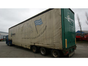 Semirremolque góndola rebajadas para transporte de equipos pesados Meusburger Tiefbett mit plane: foto 1