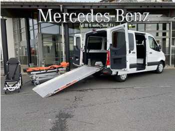 Minibús, Furgoneta de pasajeros Mercedes-Benz Sprinter 214 CDI 7G Krankentransport Trage+Stuhl: foto 1