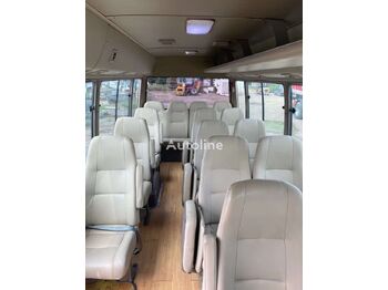 Minibús, Furgoneta de pasajeros TOYOTA Coaster mini passenger bus leather seats: foto 5