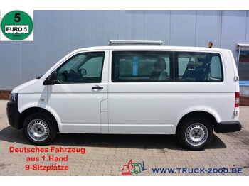 Minibús, Furgoneta de pasajeros Volkswagen T5 Caravelle 2.0 TDI 9-Sitze Scheckheft TüV 8/24: foto 1