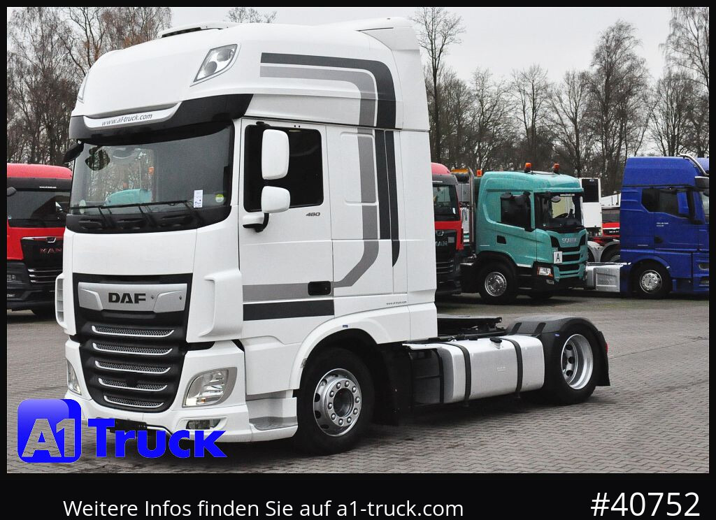 Cabeza tractora DAF XF 480 SSC, Volumen, Intarder, Standklima,