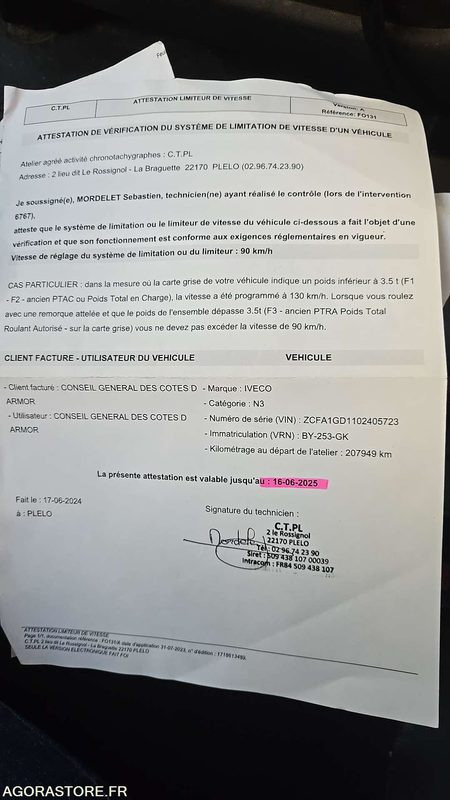 Cabeza tractora IVECO CAM - 2003 - 213734 KM - BY-253-GK