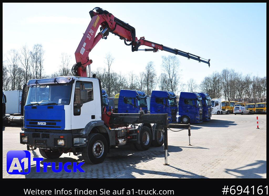 Cabeza tractora IVECO-MAGIRUS 420 6x4, HMF3722 Jib Funk Seilwinde,