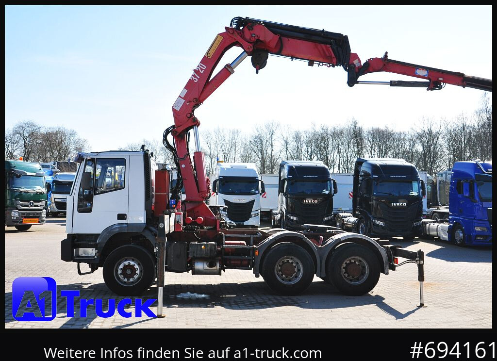 Cabeza tractora IVECO-MAGIRUS 420 6x4, HMF3722 Jib Funk Seilwinde,