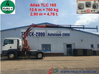 Cabeza tractora MAN TGS 18.360 Atlas Kran TLC 165.2E 12.6 m = 780 kg
