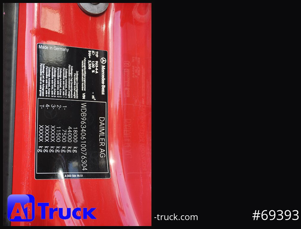 Cabeza tractora MERCEDES-BENZ Actros 1832, Lowliner, 1 Vorbesitzer