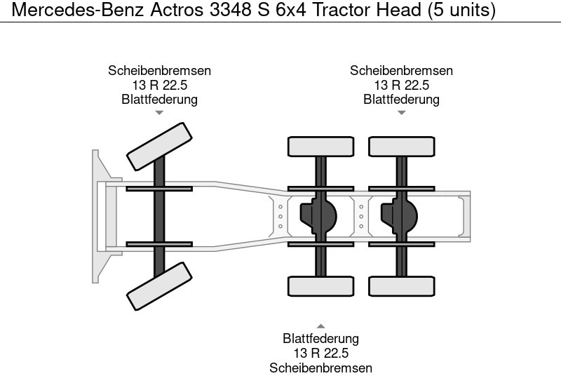 Cabeza tractora nuevo Mercedes-Benz Actros 3348 S 6x4 Tractor Head (5 units): foto 15