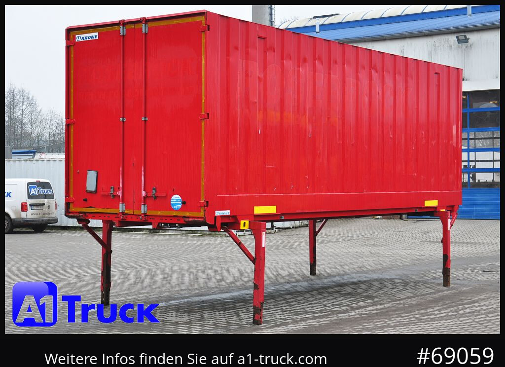 Caja cerrada KRONE BDF 7,45 Wechselbrücke  Koffer, Zurrösen in den Seitenwänden