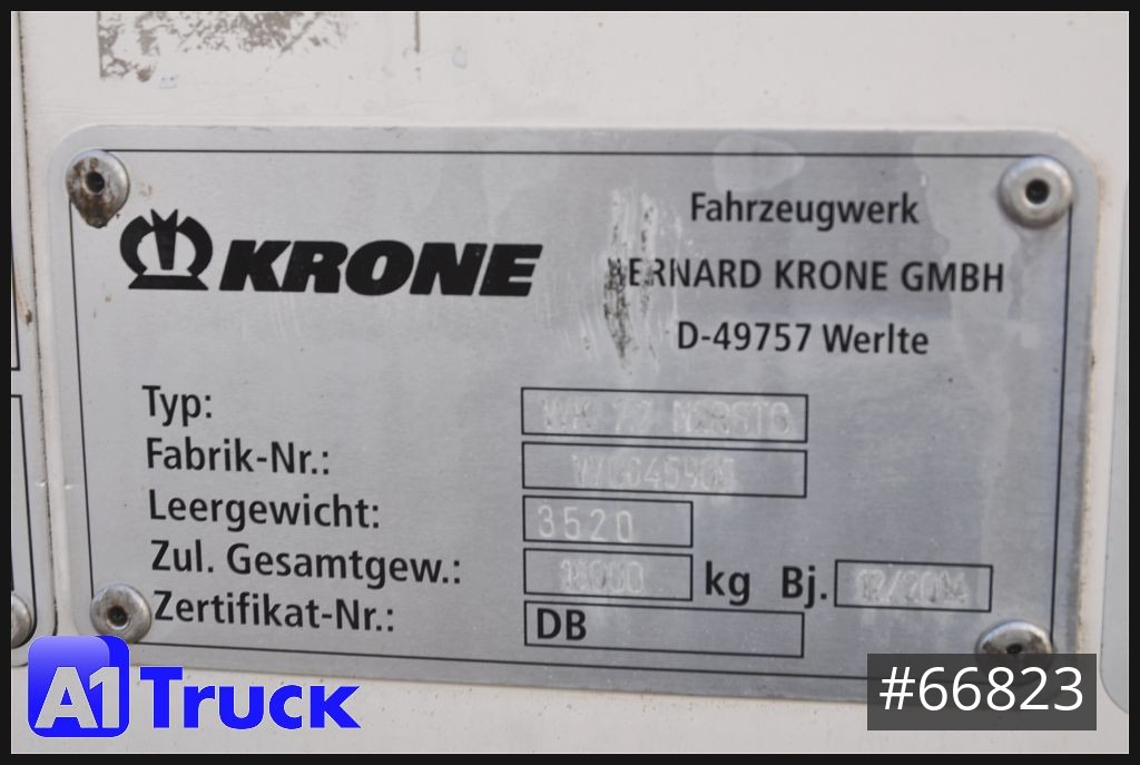 Caja cerrada KRONE BDF Wechselbrücke 7.82 Doppelstock