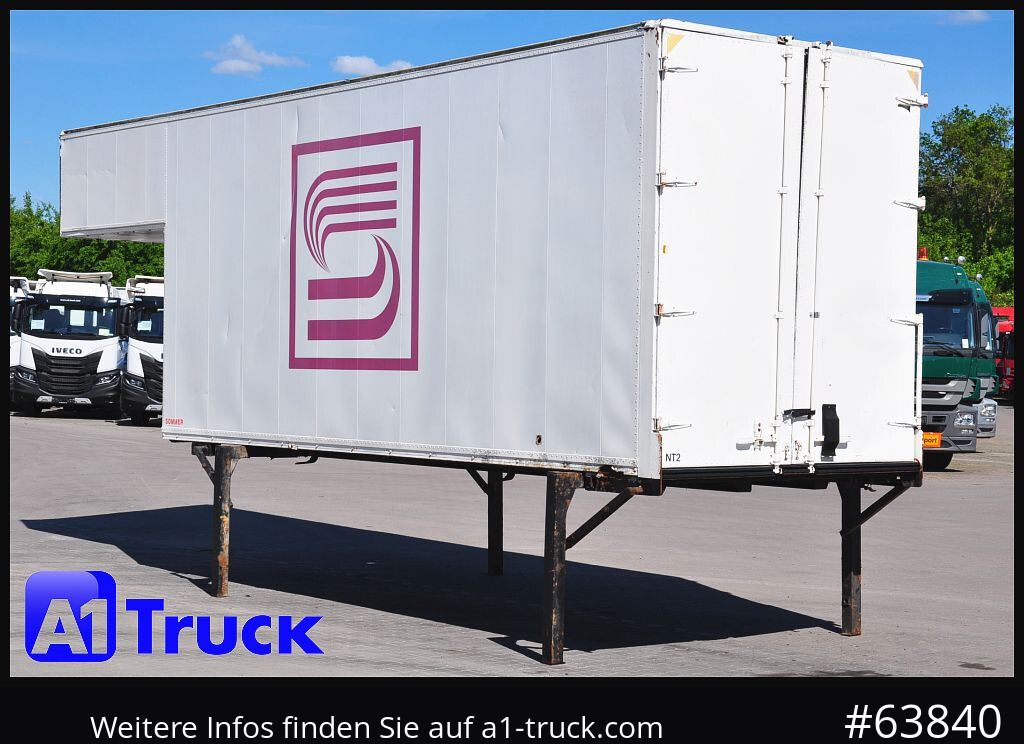 Caja cerrada KRONE Container Lager, kann verladen werden 6,3 + 2 Meter