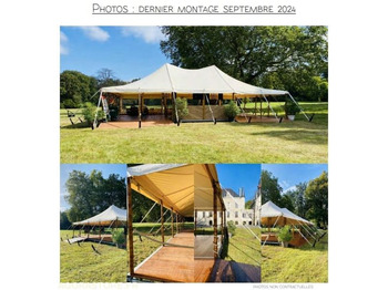 Casa contenedor  Chapiteau en bambou + planchers évènementiel + accessoires