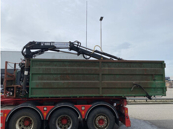 Contenedor de gancho Onbekend Kabel systeem met HIAB 090 Kraan / Crane / Kran / Grua Achter deuren / Hoog-sta / Knijper / 3e 4e Functie