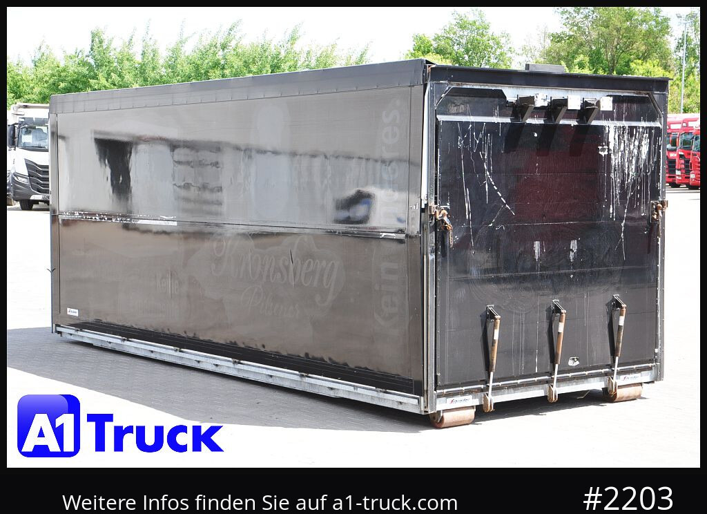 Contenedor de gancho SCHROEDER,WIESMOOR Abrollcontainer, Getränkeaufbau Wingliner, mehrmals vorhanden