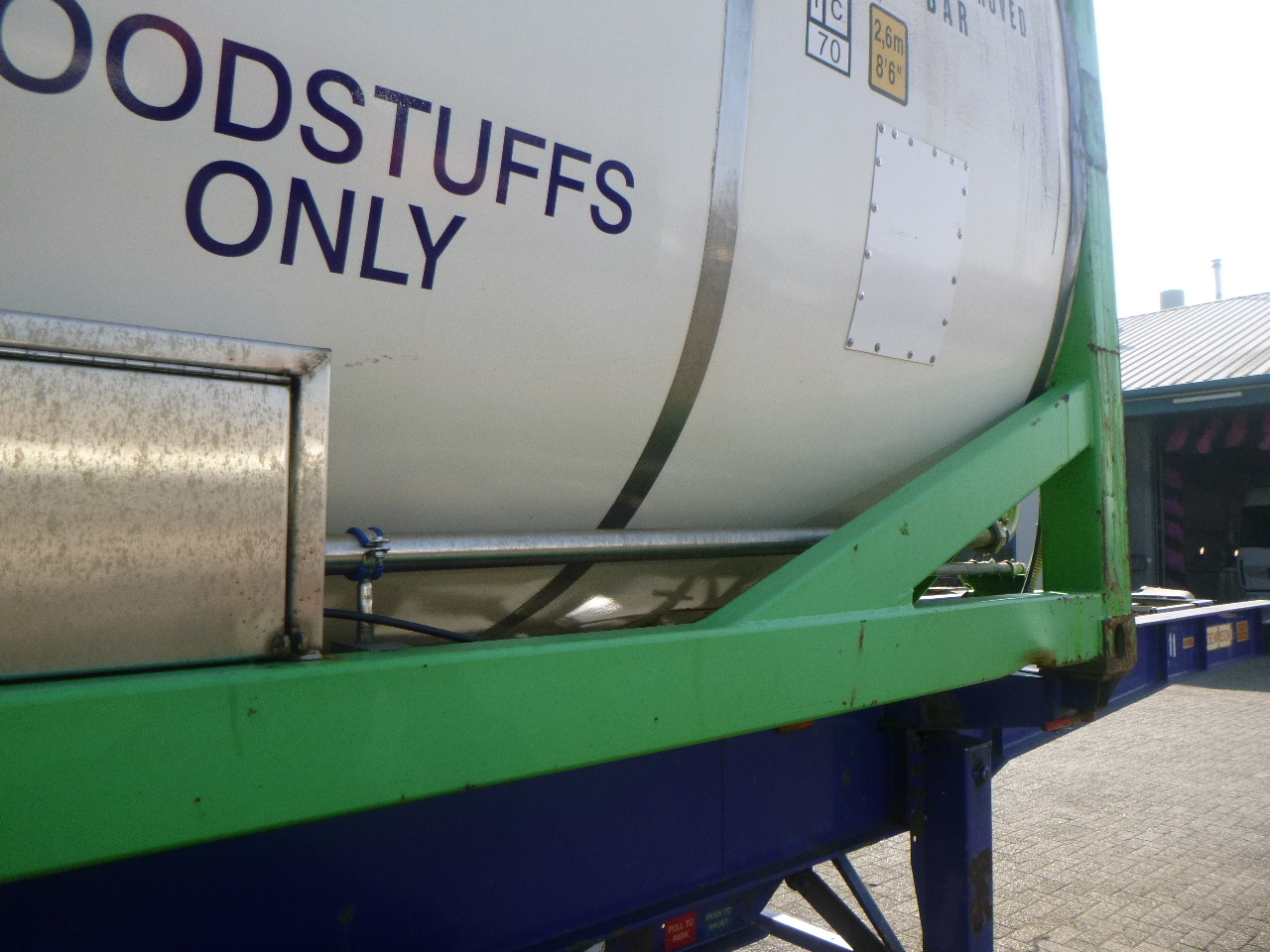 Contenedor cisterna, Semirremolque Danteco Food tank container inox 20 ft / 25 m3 / 1 comp: foto 9