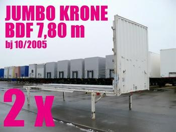 Krone WECHSELBRÜCKE PLATEAU JUMBO 7,80 2 x - Caja móvil/ Contenedor