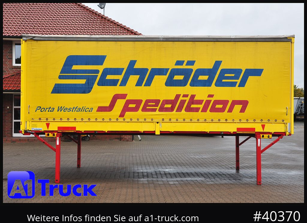 Toldo carrocería KRONE 7.45, Bordwand + Schiebeplane,