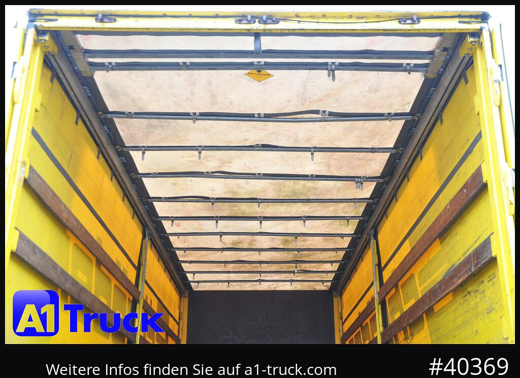 Toldo carrocería WECON 7.45, Bordwand + Schiebeplane, verzinkt