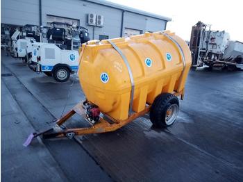 Tanque de almacenamiento Trailer Engineering Single Axle Plastic Water Bowser, Petrol Pump: foto 1