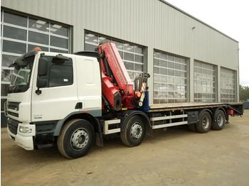 Camión caja abierta para transporte de equipos pesados 2011 DAF CF75.360: foto 1