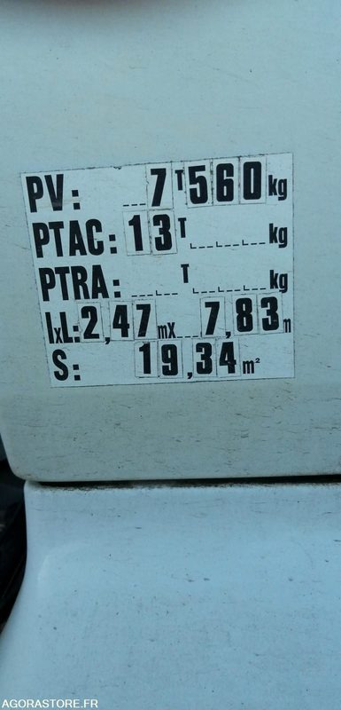 Camión Camion benne avec grue - Renault Midlum 2001 293846kms