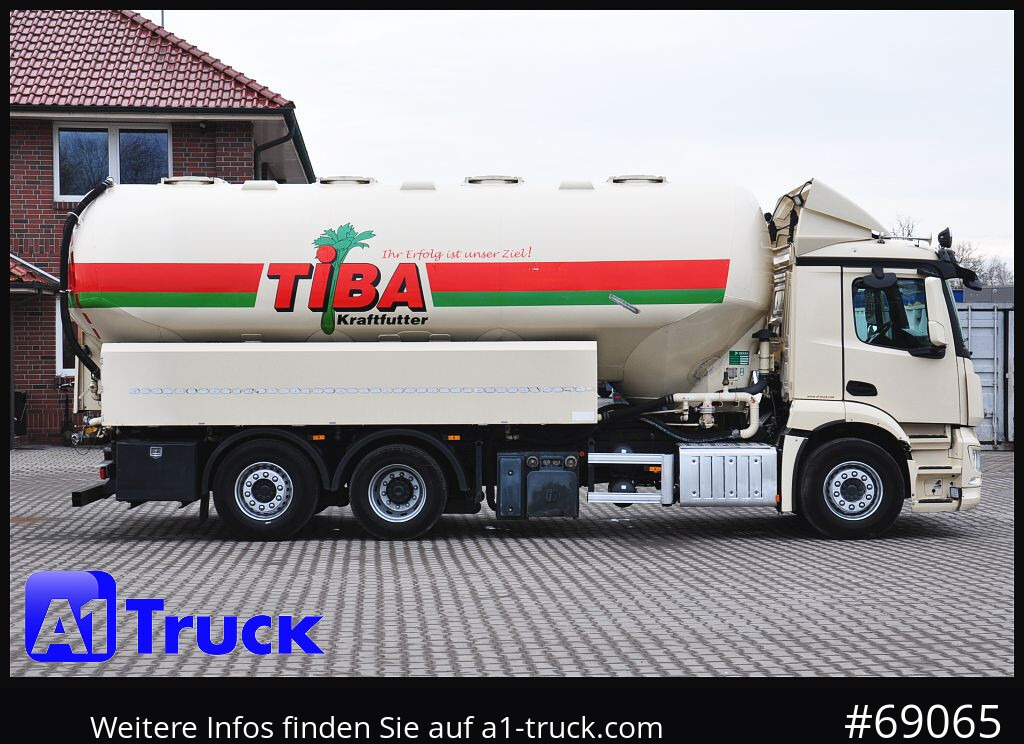 Camión cisterna MERCEDES-BENZ Antos 2540, Silo 31m³, Futter Heitling 4 KA