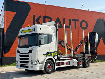 Scania R 730 6x4 RETARDER / LOGLIFT F108ST96 - Camión forestal