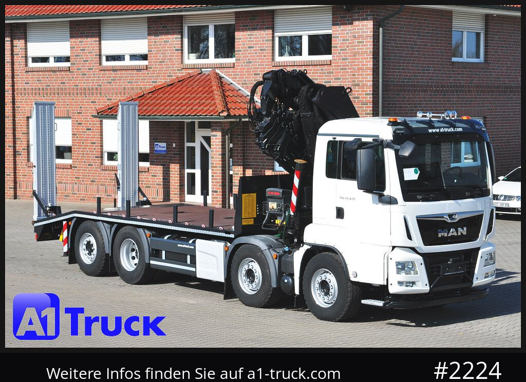 Camión grúa MAN TGS 35.470, Hiab SX 322 E6 Jib,  8x2
