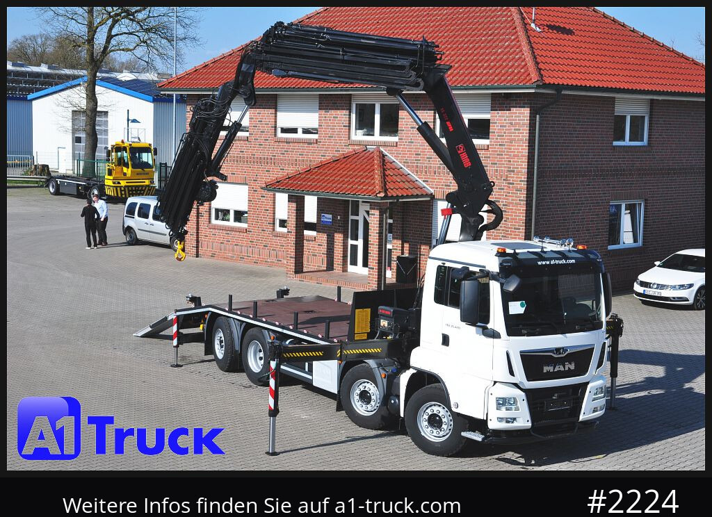 Camión grúa MAN TGS 35.470, Hiab SX 322 E6 Jib,  8x2
