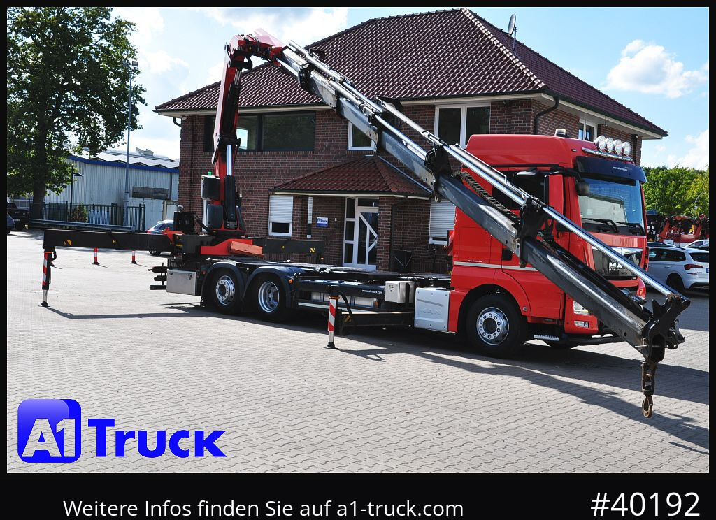 Camión grúa MAN TGX 26,460, PK53002-, Container  Lift-Lenkachse,