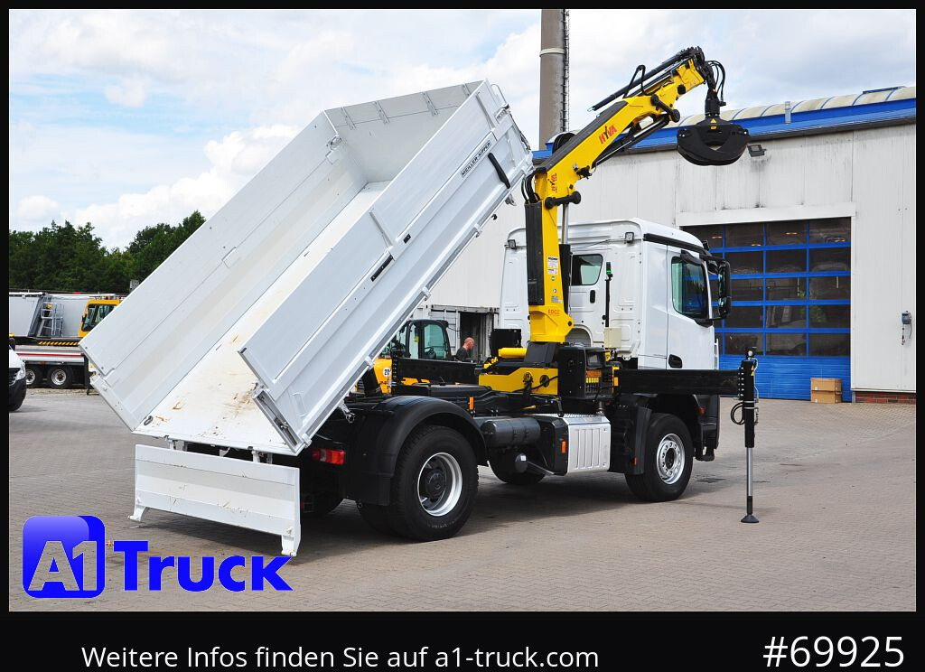 Camión grúa MERCEDES-BENZ Arocs 1840, Kipper + Kran,Funk Navi,