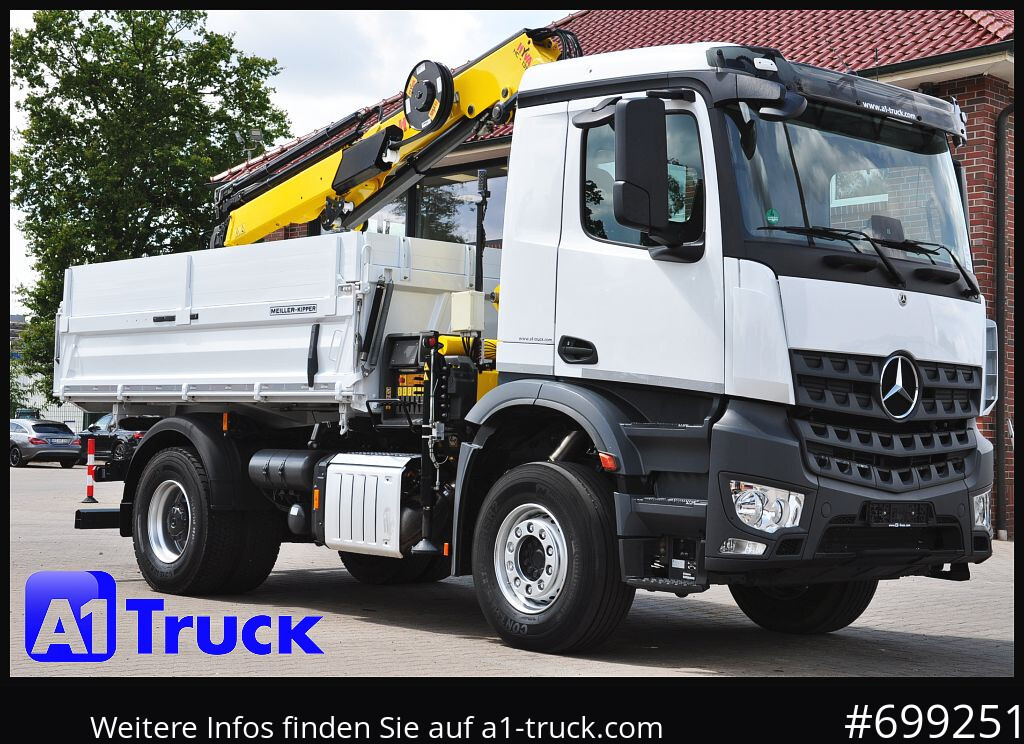 Camión grúa MERCEDES-BENZ Arocs 1840, Kipper + Kran,Funk Navi,