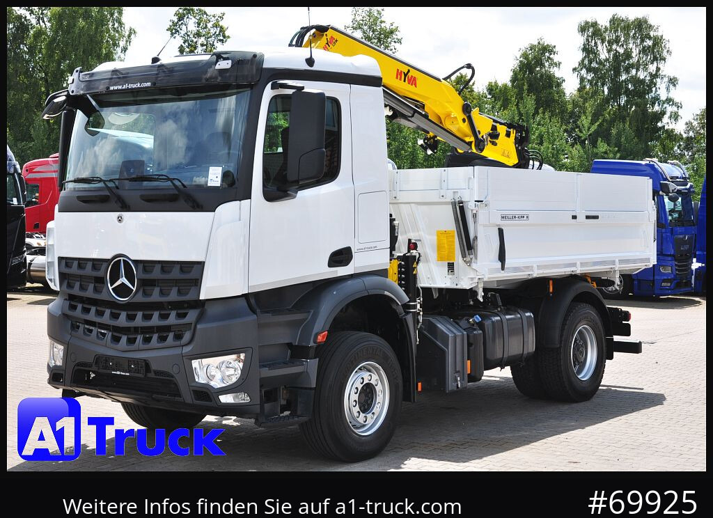 Camión grúa MERCEDES-BENZ Arocs 1840, Kipper + Kran,Funk Navi,
