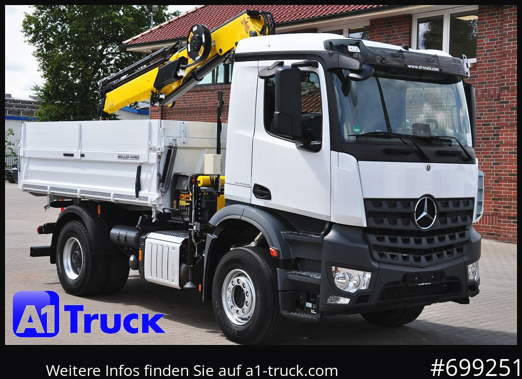 Camión grúa MERCEDES-BENZ Arocs 1840, Kipper + Kran,Funk Navi,