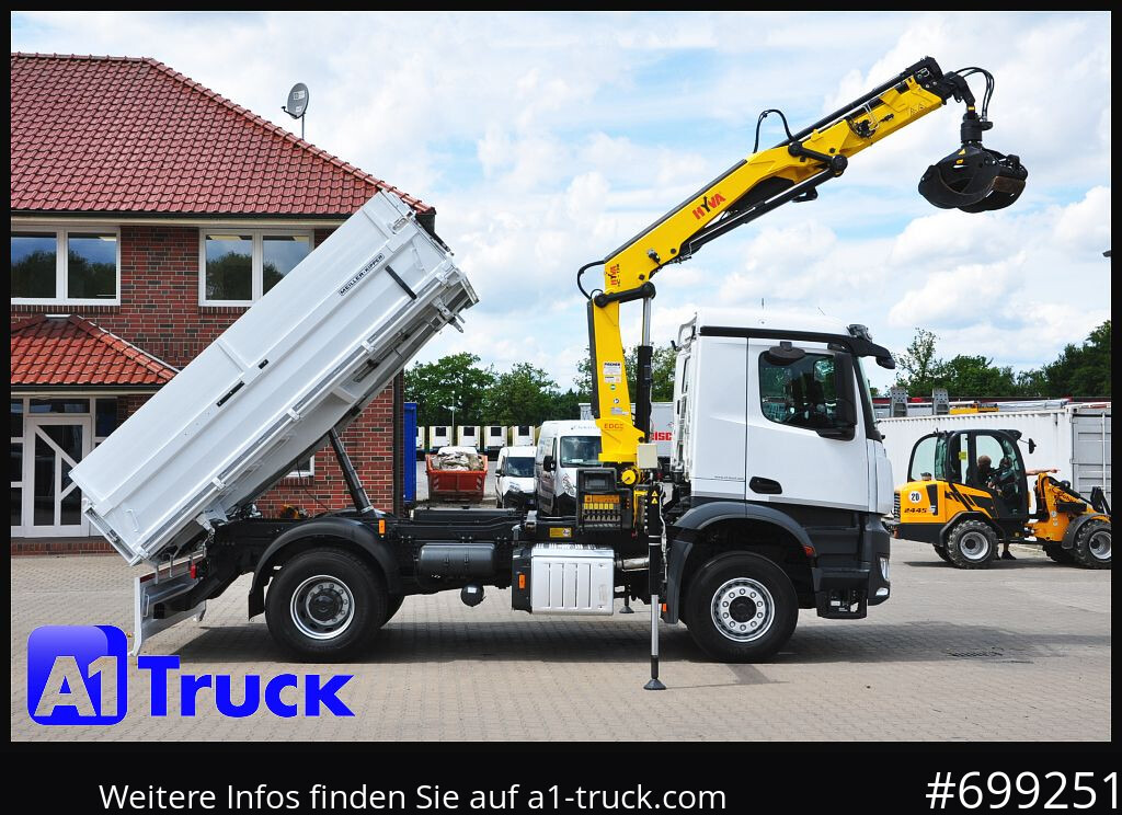 Camión grúa MERCEDES-BENZ Arocs 1840, Kipper + Kran,Funk Navi,
