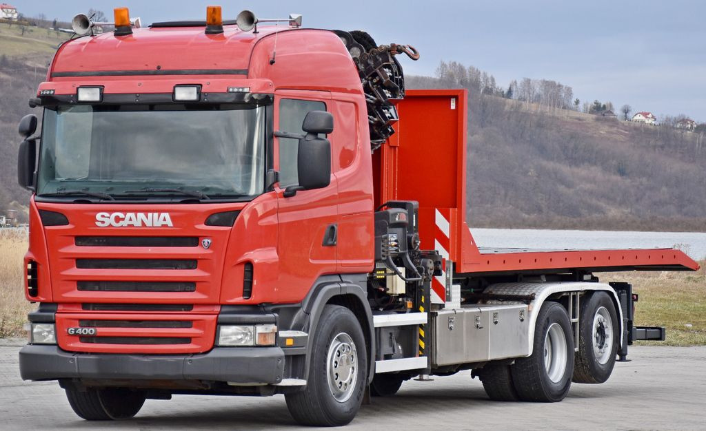 Camión grúa Scania G 400 * Abschleppwagen 6,40m* KRAN + FUNK * TOP
