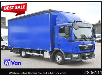 Camión lona MAN TGL 8.180 4x2 Pritsche Plane, LBW, Klima
